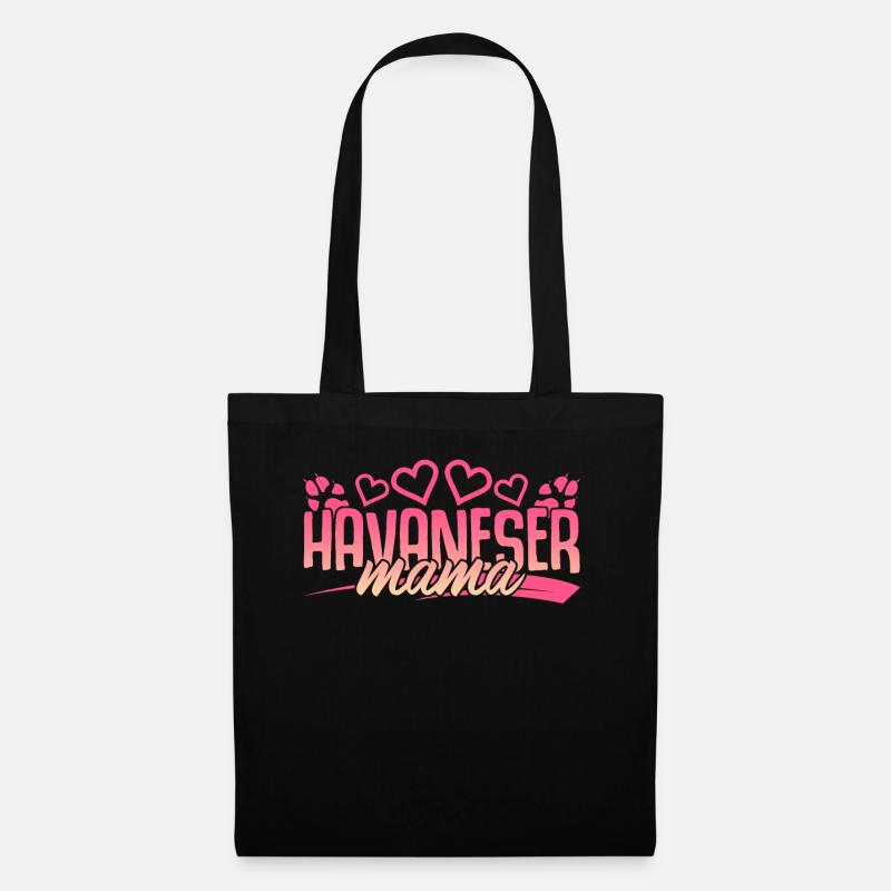 Havaneser - Stoffbeutel - Schwarz