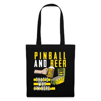 Pinball Pinball Table Pinball Machine - Tote Bag - black - Front
