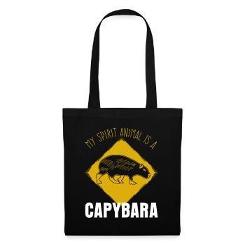 La blague capybara de Capybara Capybara - Sac en tissu - noir - Devant
