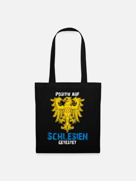 Schlesien Wappen Oberschlesien Schlesier - Stoffbeutel - Schwarz