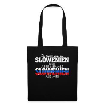 Slowenien Heimat Wurzeln Slowene - Stoffbeutel - Schwarz - Vorne