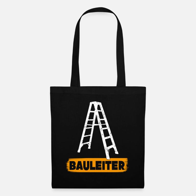 Bauleiter Bauherr Bauleitung Hausbau - Stoffbeutel - Schwarz