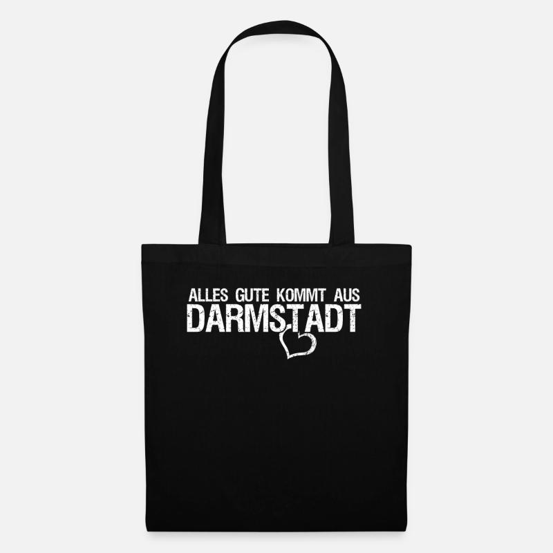 Darmstadt Spruch Darmstädter - Stoffbeutel - Schwarz