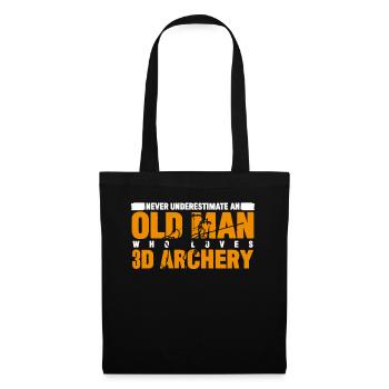 Tir à l’arc 3D Old Man Tir à l’arc - Sac en tissu - noir - Devant