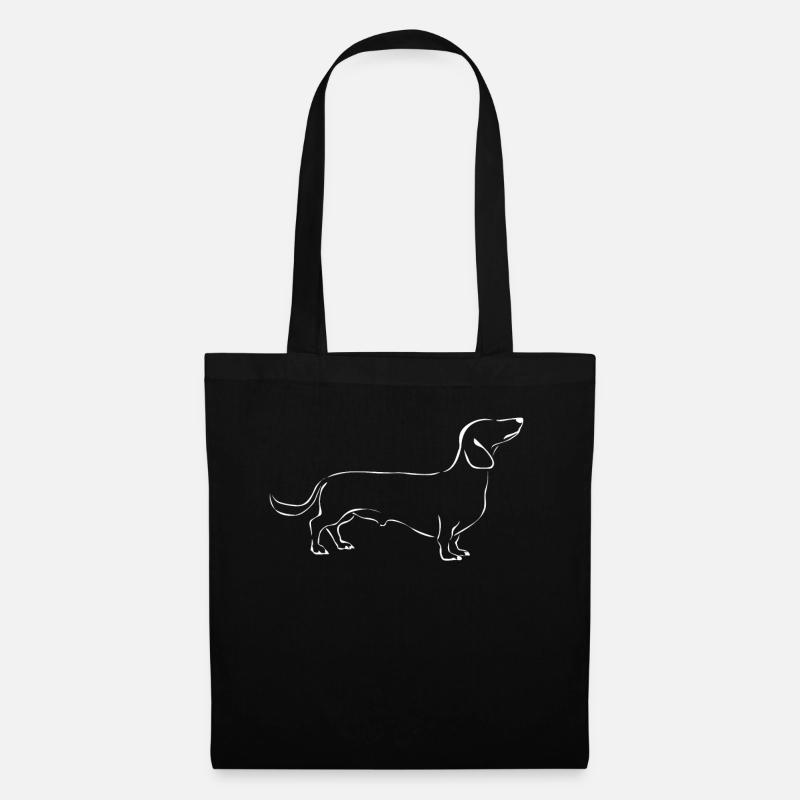 Dwarf Dachshund Dwarf Dachshund Dachshund - Tote Bag - black