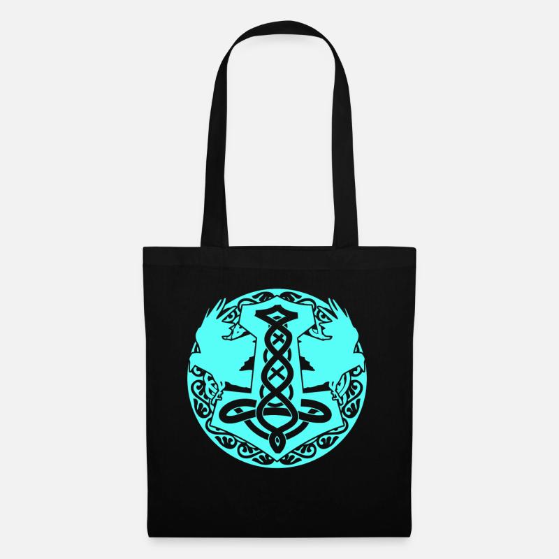 Ravens Viking Crows Jewelry Raven - Tote Bag - black