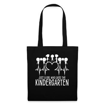 Enseignante de maternelle Enseignante de maternelle - Sac en tissu - noir - Devant