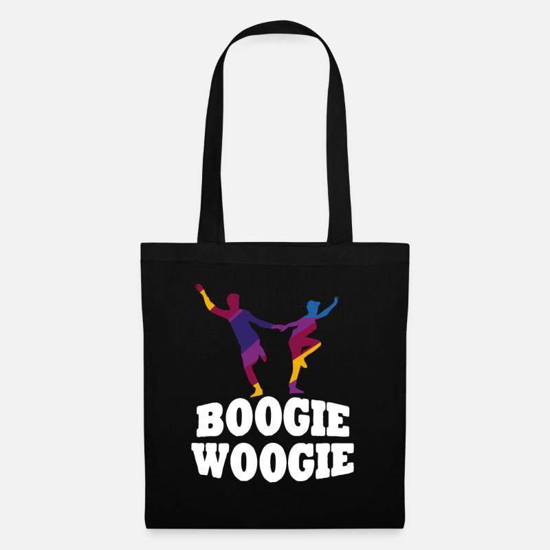 Boogie Woogie Tänzer Tanzen Swing - Stoffbeutel - Schwarz