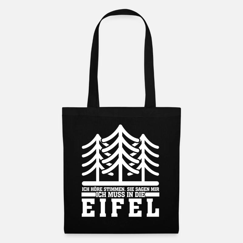 Eifel Eifeler Berge Wandern Eifler - Stoffbeutel - Schwarz