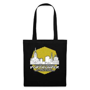 Dortmunder Stadt Dortmund - Stoffbeutel - Schwarz - Vorne