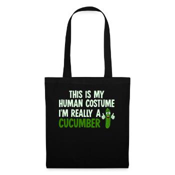 Cucumber Cucumber Costume Cucumber - Tote Bag - black - Front