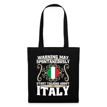Sardaigne Corse Sicile Italie - Sac en tissu - noir - Devant
