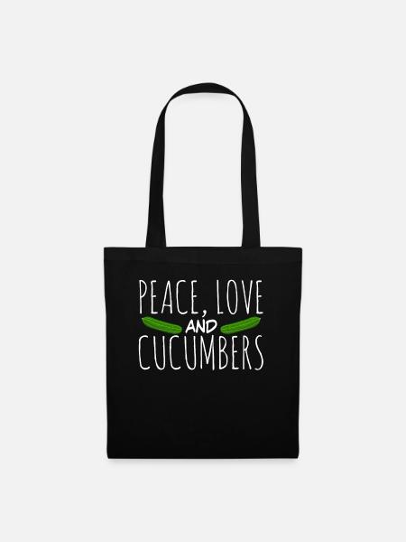 Concombre Concombres Concombres - Sac en tissu - noir