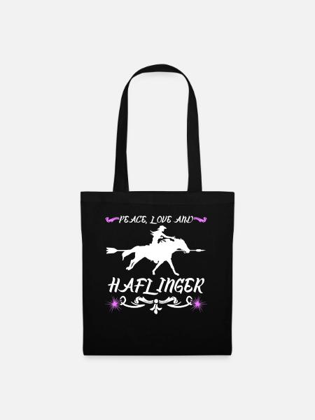 Haflinger Pferd - Stoffbeutel - Schwarz