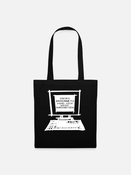 Informatik Vintage Internet Admin Nerd - Stoffbeutel - Schwarz