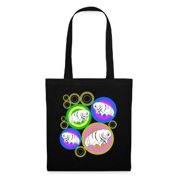 Tardigrade Retro Water Bear Tardigrades - Tote Bag - black - Front
