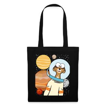 Meerkat astronaut in space - Tote Bag - black - Front