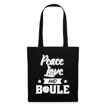 Boule Boulekugeln Petanque Witz Boccia - Tote Bag - black - Front
