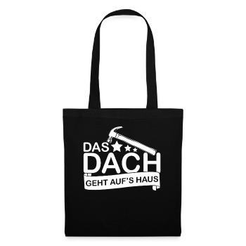 Dachdecker Dachdeckermeister - Stoffbeutel - Schwarz - Vorne