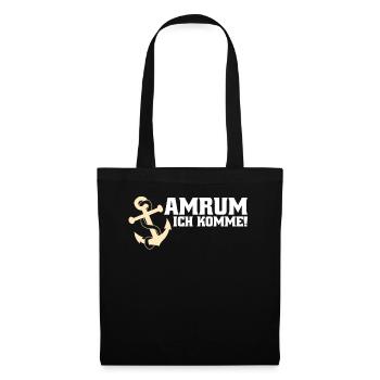 Amrum ich komme - Stoffbeutel - Schwarz - Vorne