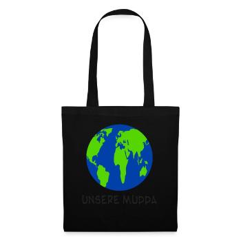 Klimaschutz Unsere Mudda Klimawandel - Stoffbeutel - Schwarz - Vorne