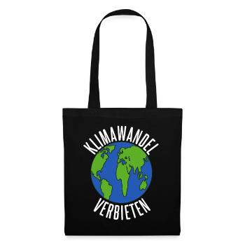 Klimawandel Umweltschutz Klimaschutz - Stoffbeutel - Schwarz - Vorne