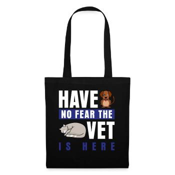 Vétérinaire Vétérinaire Pratique vétérinaire - Sac en tissu - noir - Devant