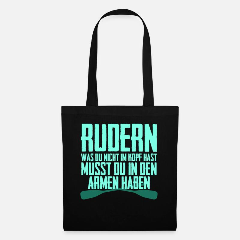 Rudern Ruderer Witz Rudersport - Stoffbeutel - Schwarz