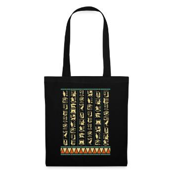 Hieroglyphs Pyramids Ancient Egypt - Tote Bag - black - Front
