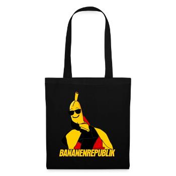 Deutschland Banane Bananenrepublik - Stoffbeutel - Schwarz - Vorne