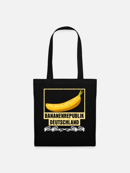 Bananenrepublik Banane Deutschland - Stoffbeutel - Schwarz