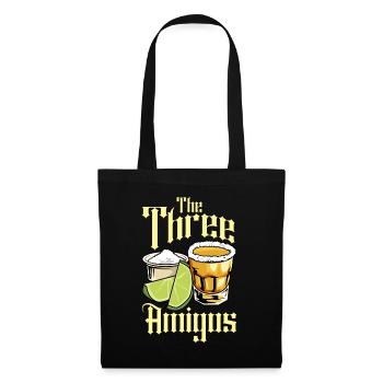 Los Tres Amigos Tequila Mexico Fiesta - Tote Bag - black - Front