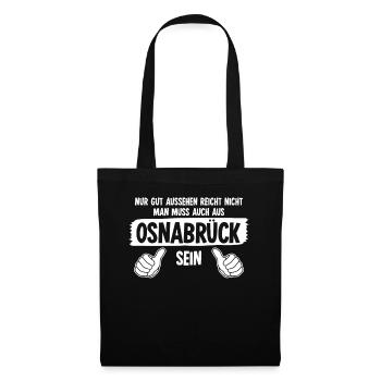 Osnabrück Witz Osnabrücker - Stoffbeutel - Schwarz - Vorne