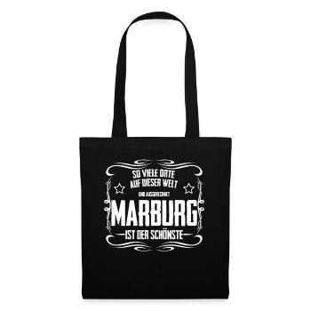 Marburger Witz Marburg - Stoffbeutel - Schwarz - Vorne