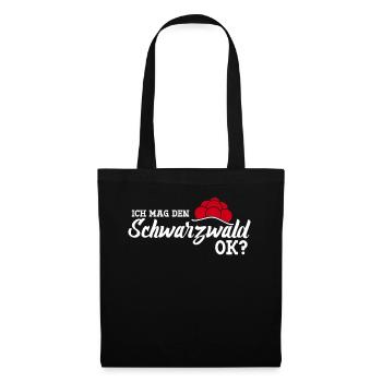 Schwarzwald Bollenhut - Stoffbeutel - Schwarz - Vorne