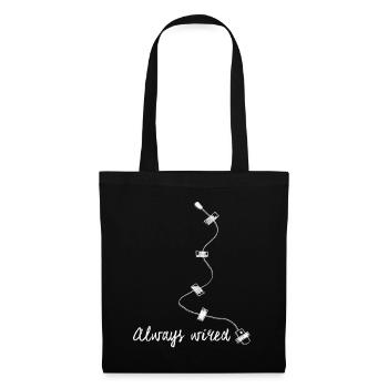Espion espion agent secret - Sac en tissu - noir - Devant