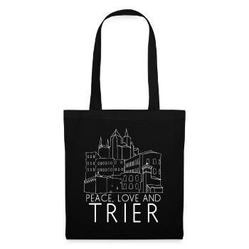 Trierer Witz Trier - Stoffbeutel - Schwarz - Vorne