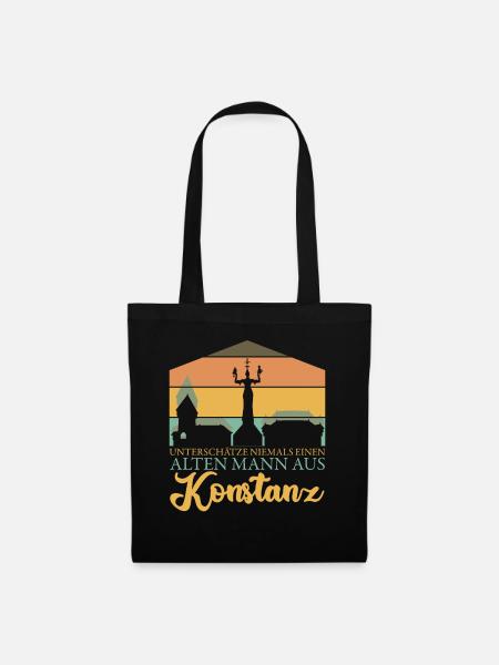 Konstanz Urlaub Bodensee Konstanzer - Stoffbeutel - Schwarz