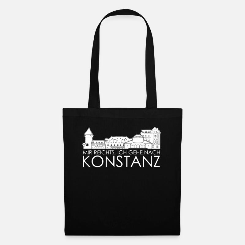 Bodensee Konstanz Konstanzer - Stoffbeutel - Schwarz
