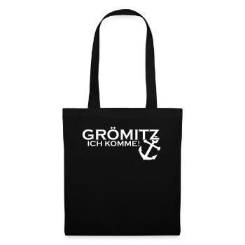 Grömitz ich komme - Stoffbeutel - Schwarz - Vorne