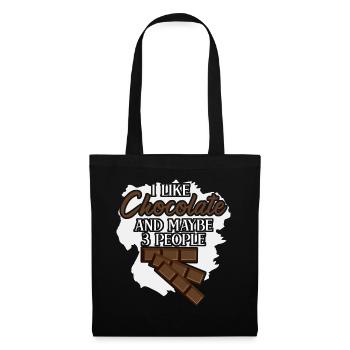 Jogue au chocolat Chocolat au lait - Sac en tissu - noir - Devant