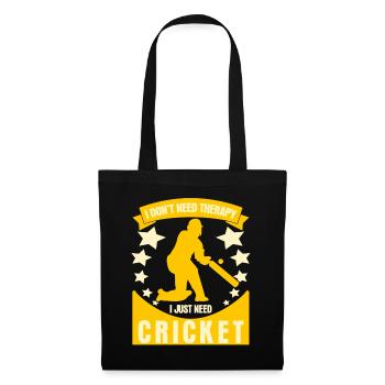 Thérapie de cricket Battes de cricket - Sac en tissu - noir - Devant
