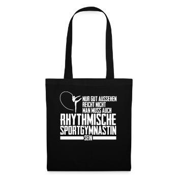 Rhythmische Sportgymnastik RSG Turnen - Stoffbeutel - Schwarz - Vorne