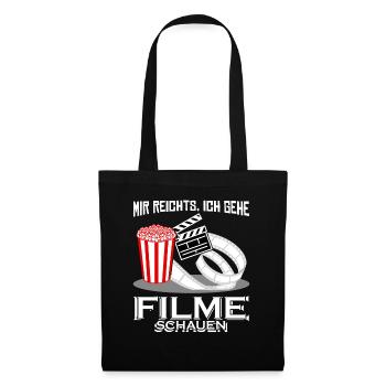 Heimkino Filme Filmabend Kinofilme Kino - Stoffbeutel - Schwarz - Vorne