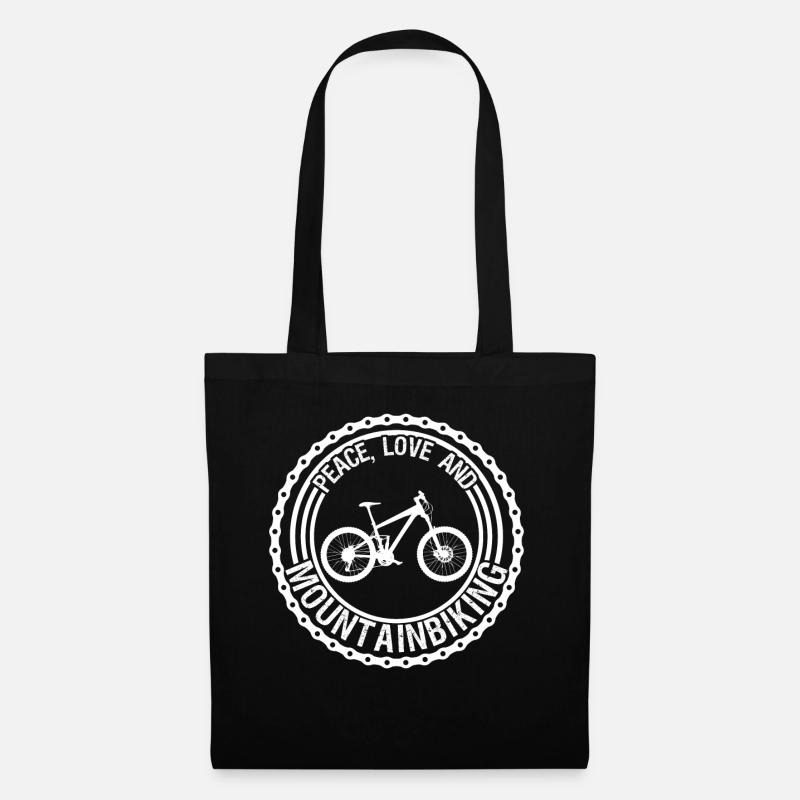 Mountainbiking MTB Mountainbiker - Stoffbeutel - Schwarz