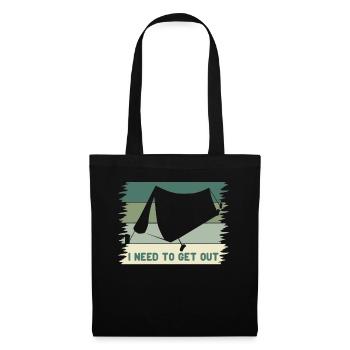 Camping Camping Tente de camping en plein air - Sac en tissu - noir - Devant