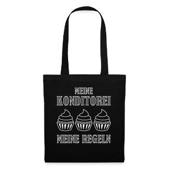 Konditor Cupcakes Bäcker - Stoffbeutel - Schwarz - Vorne
