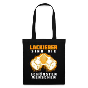 Autolackierer Spruch Lackierer - Stoffbeutel - Schwarz - Vorne