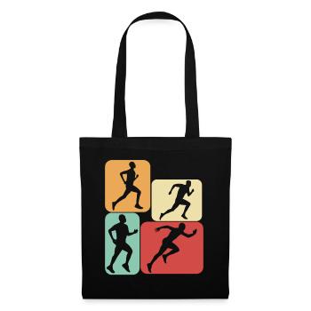 Runner Retro Running Running - Sac en tissu - noir - Devant