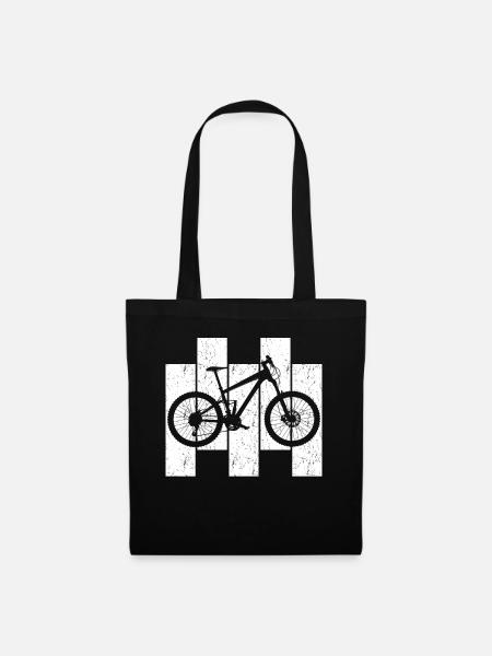 VTT cyclistes cyclistes VTT - Sac en tissu - noir
